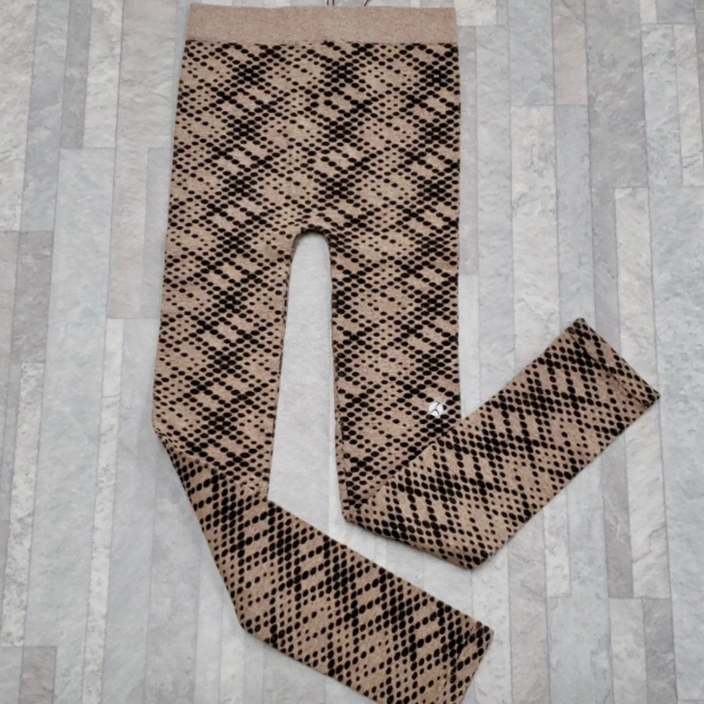 1 LEFT❗️Avocado Stretchy Tan & Black Leggings OSFM - Picture 4 of 6